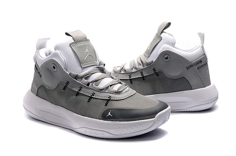 Air Jordan Jumpman 2020 PF Grey White Shoes - Click Image to Close